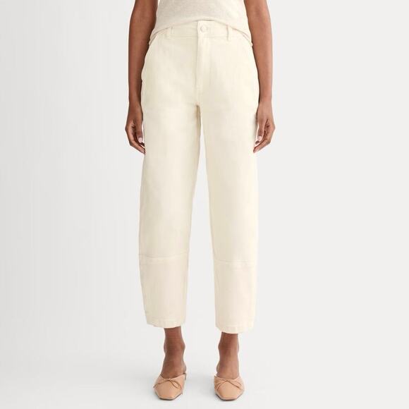 Everlane Utility Barrel Pant Bone Size 00 Regular NWT - Picture 1 of 9